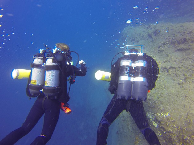 A night out after 2 weeks of rebreather training in Gran Canaria Rebreatherpro-Training