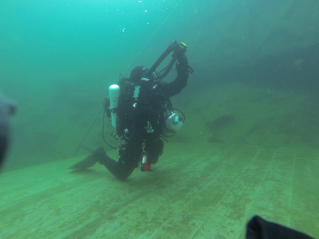 Deco Stop for the Student divers on their IANTD ART course Rebreatherpro-Training