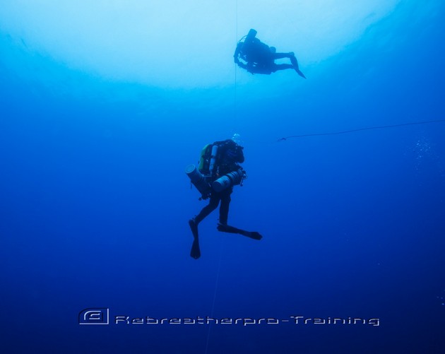 Cave diving is underwater diving in water-filled caves Rebreatherpro-Training